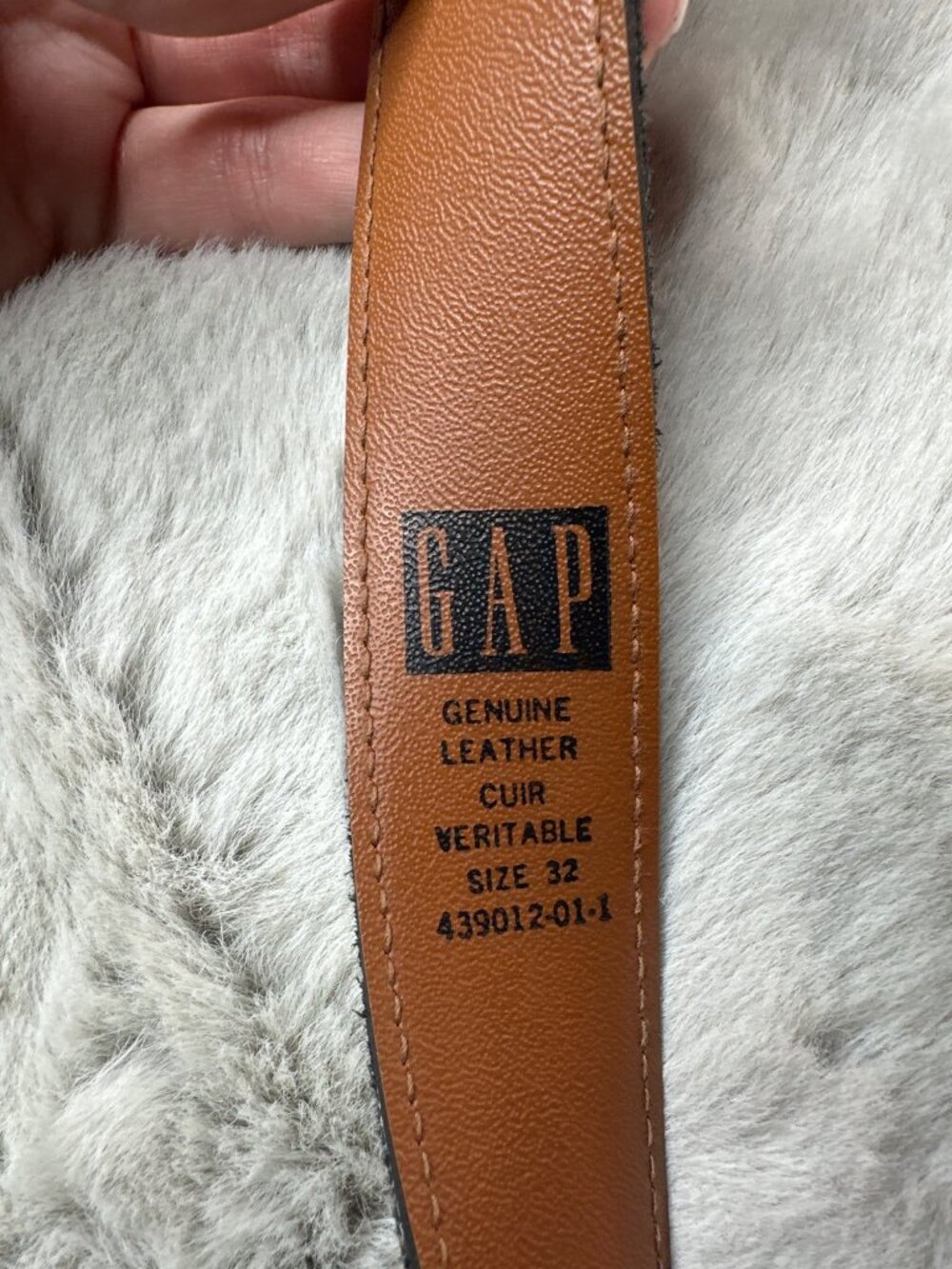 Vtg Gap Leather Belt Mens 32 Patch Sections Suede 70s Vibe Retro Boho - Picture 6 of 12